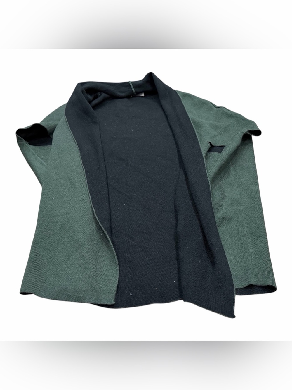 Look By M  Classic Cape Shawl Poncho Jacket Coat, Green Black, Women’s One Size